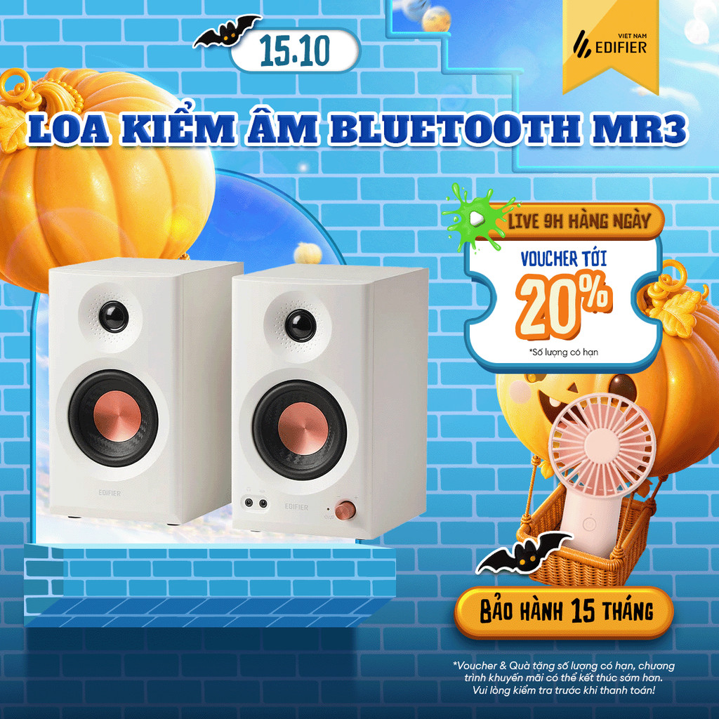 Loa Kiểm Âm Bluetooth EDIFIER MR3/MR5 | Công Suất 36W | Bluetooth 5.4 | 2 Chế Độ Kiểm Âm & Nghe Nhạc | Bảo Hành 15 Tháng