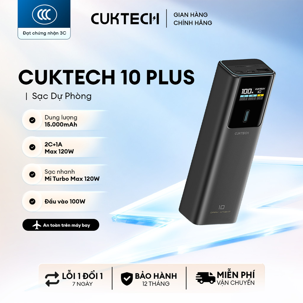 CUKTECH 10 SERIES Sạc Di Động  | Bảo Hành 18 Tháng PB150P PB100P PB1055 | BigBuy360 - bigbuy360.vn