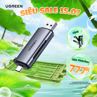 Đầu đọc thẻ SD TF chân cắm USB Type C UGREEN CM185 Kết nối OTG | Thiết kế nhỏ gọn Bảo Hành 18 Tháng 1 Đổi 1 50704