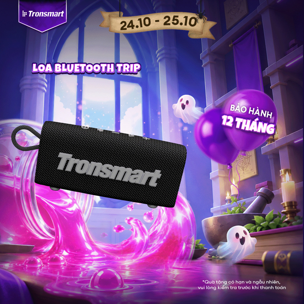 Loa Bluetooth TRONSMART TRIP/TRIP 2 | Công Suất 10W | Chơi Nhạc Đến 20H | Chống Nước IPX7 | Bảo Hành 12 Tháng
