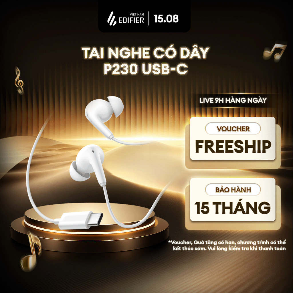 Tai nghe dây EDIFIER P230 USB-C