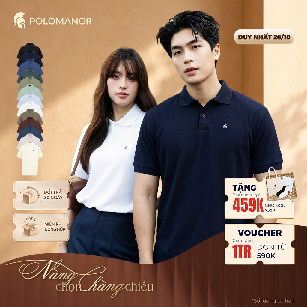 [BEST SELLER] Áo polo nam cao cấp BASIC DIAMOND, POLO QUỐC DÂN vải CVC Diamond, sang trọng - POLOMANOR