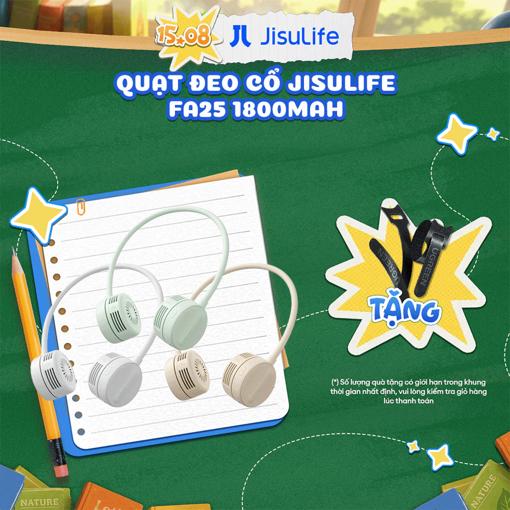 Quạt đeo cổ JISULIFE FA25