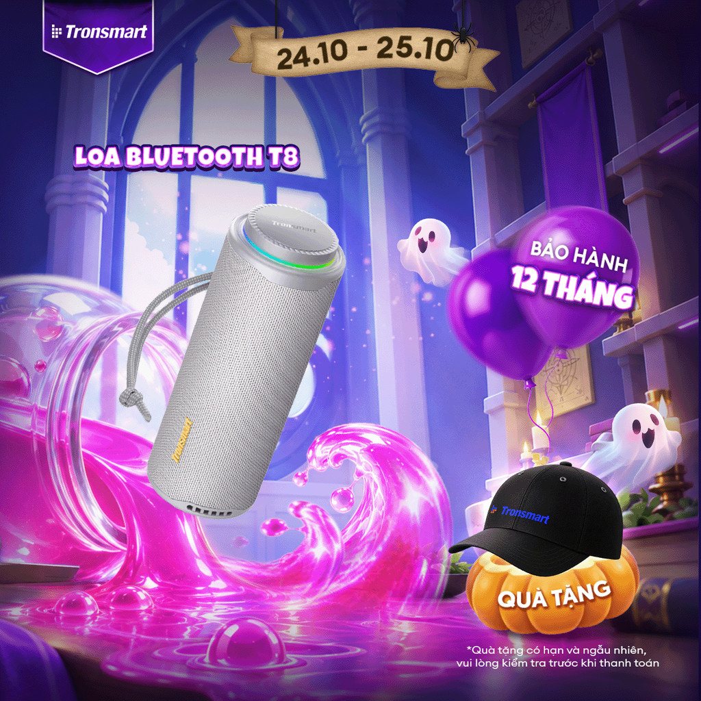 [MỚI] Loa Bluetooth Tronsmart T8 | Công Suất 40W | Sử Dụng Đến 18h | Âm Thanh 360° | Bảo Hành 12 Tháng