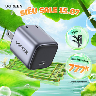 Củ sạc nhanh UGREEN 20W CD318| PD USB C| Sạc nhanh PD3.0 QC3.0 | Công nghệ GaN | Bảo hành 18 tháng 1 đổi 1| 15328 90902