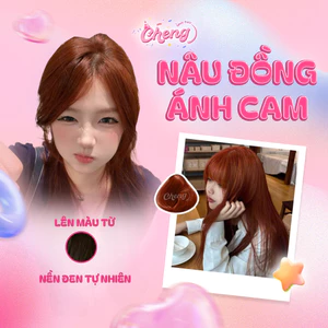 Thuốc Nhuộm Tóc Màu NÂU ĐỒNG ÁNH CAM Không Tẩy | Chenglovehair, Chenglovehairs