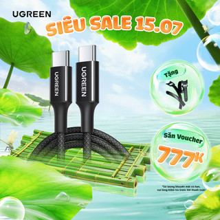 Cáp sạc nhanh USB-C 60W Ugreen L501 | Sạc nhanh dòng 3A | Tốc độ truyền tải 480Mbps | Bảo Hành 18 tháng 1 đổi 1 35465