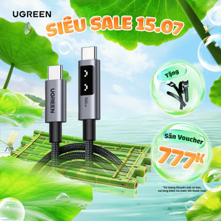 Cáp sạc USB-C sang USB-C Ugreen Uno 100W  | Dài từ 0.5M-2M | Tốc độ truyền 480Mbps | Bảo hành 18 tháng 1 đổi 1 | 45612