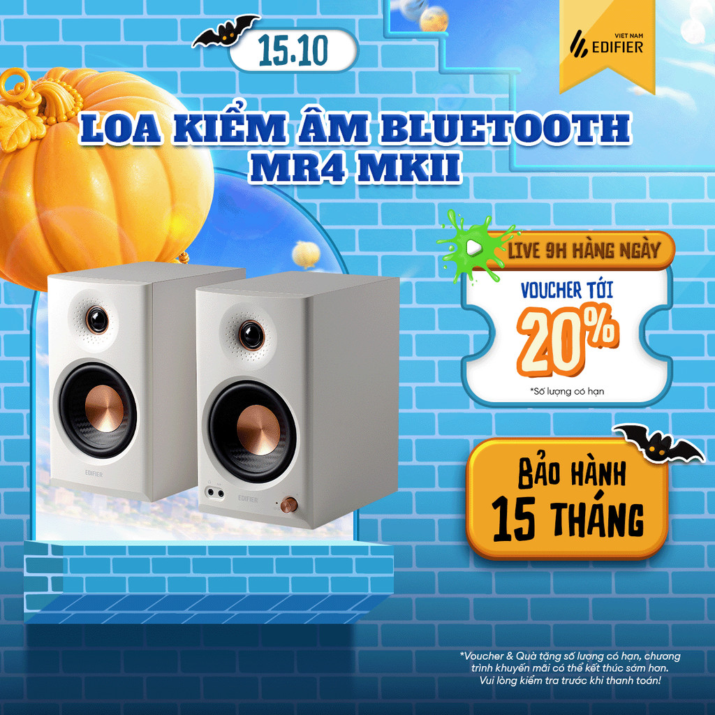 Loa Kiểm Âm EDIFIER MR4 MKII | Công Xuất 80W | Bluetooth 6.0 | Hi-Res Audio & Hi-Res Audio Wireless | Bảo Hành 15 Tháng | BigBuy360 - bigbuy360.vn