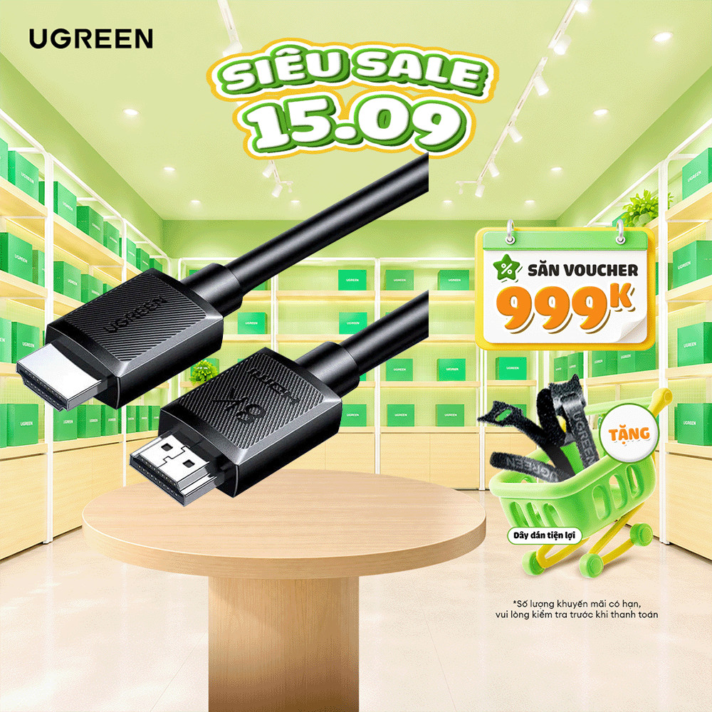 Cáp HDMI 2.1 1M-5M Ugreen HD175 | Hỗ trợ 8K@60Hz 48Gbps | Hỗ trợ HDR eARC | Bảo hành 18 tháng 1 đổi 1 45430