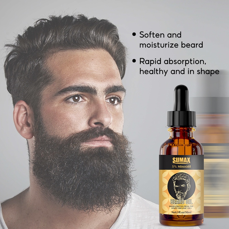 Mô tả Bộ tăng trưởng râu 30ml Con lăn râu Dầu tăng trưởng râu nam với con lăn râu Con lăn Microneedle - 6