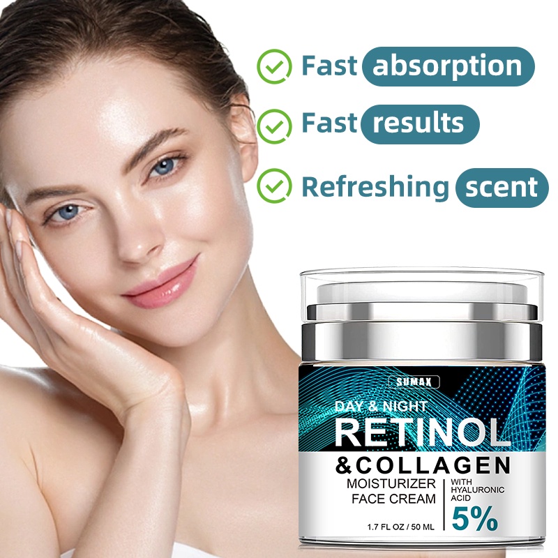 Mô tả RUOALL Kem Retinol Chứa Axit Hyaluronic Collagen Giúp Dưỡng Ẩm Nâng Cơ Mặt Chống Lão Hóa Và Nếp Nhăn Cho Nam Và Nữ 50G - 4
