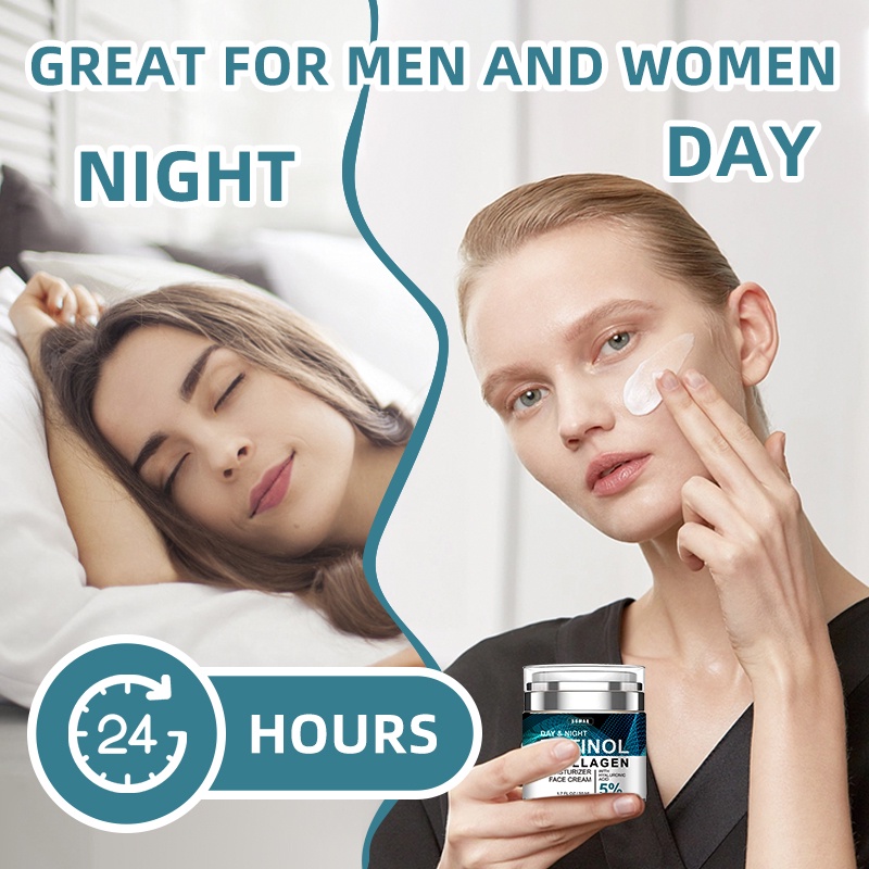 Mô tả RUOALL Kem Retinol Chứa Axit Hyaluronic Collagen Giúp Dưỡng Ẩm Nâng Cơ Mặt Chống Lão Hóa Và Nếp Nhăn Cho Nam Và Nữ 50G - 2