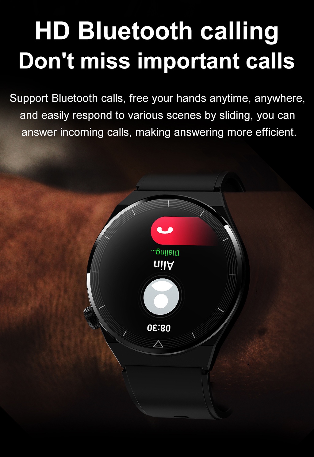 Mô tả Đồng Hồ Thông Minh lige bluetooth Hỗ Trợ Nghe Gọi Âm Thanh - 8