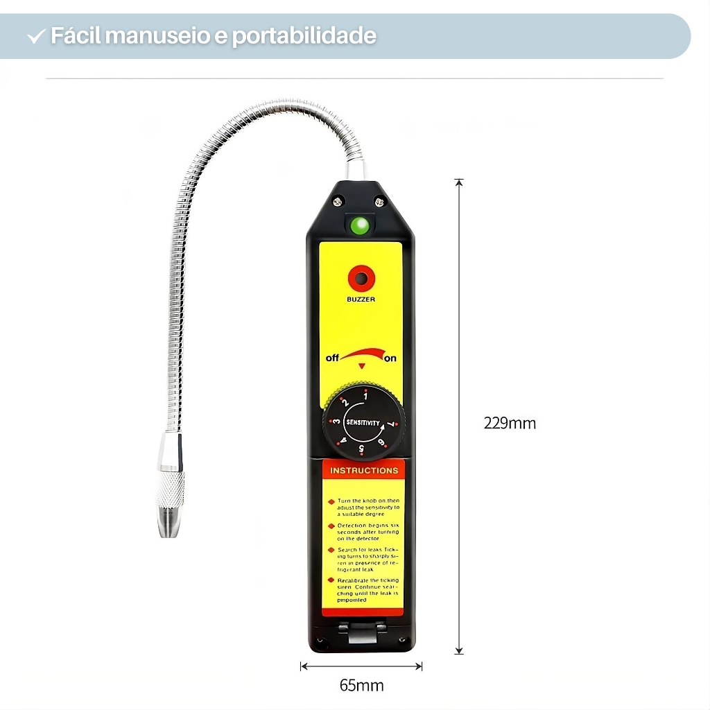 Máy dò rò rỉ khí CFC HFC Halogen Điều hòa không khí lạnh Freon R410a R22a R134a Đồng hồ đo khí Điện lạnh tự động