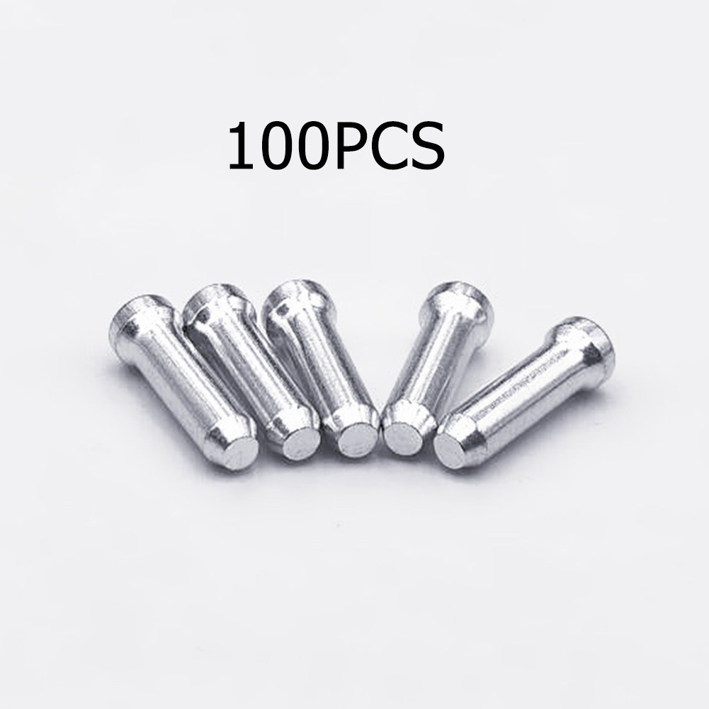 [Smellshi] Phụ Kiện Xe Đạp - 100 Chiếc Dây và Nắp Chặn Đầu Cáp Phanh