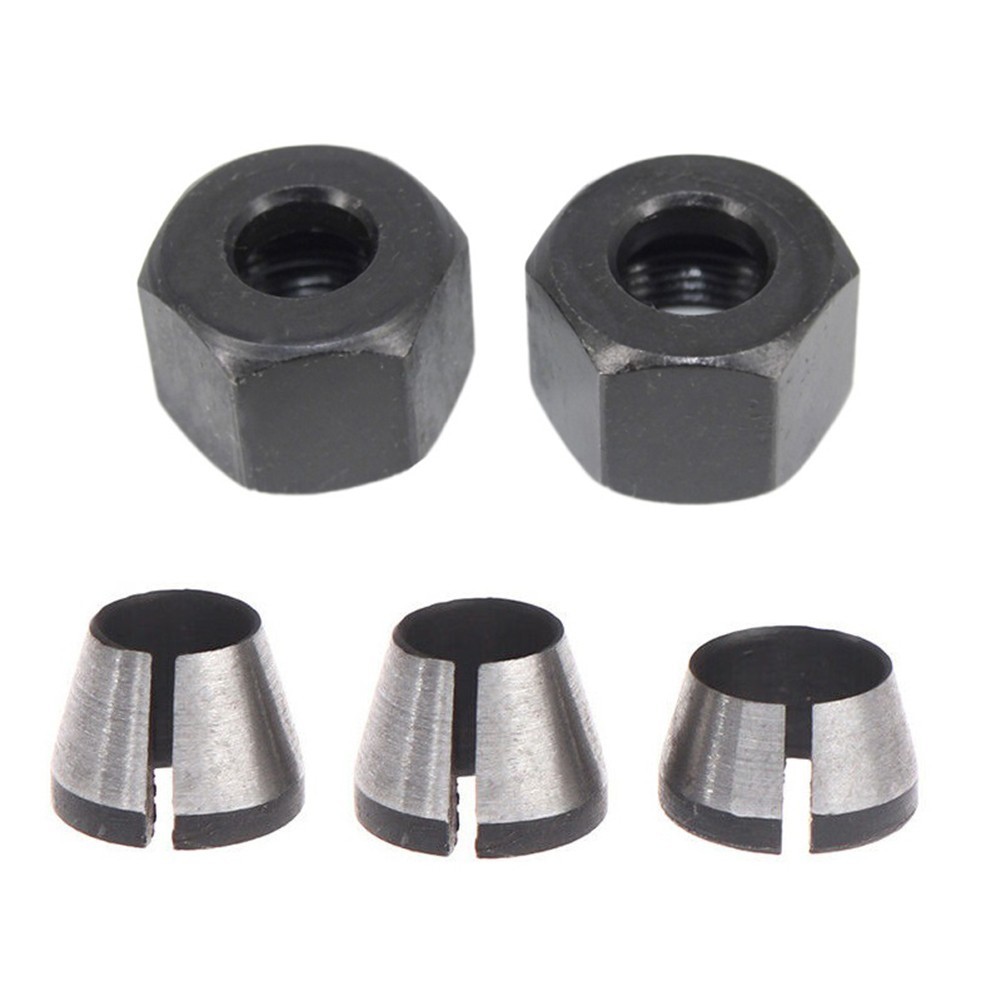 [Smellshi] Bộ chuyển đổi kẹp Collet 6mm / 6.35mm / 8mm có đai ốc để khắc máy cắt tỉa