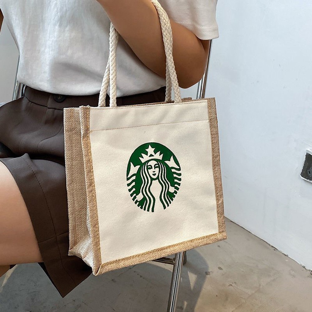 Túi tote vải starbucks Túi tote