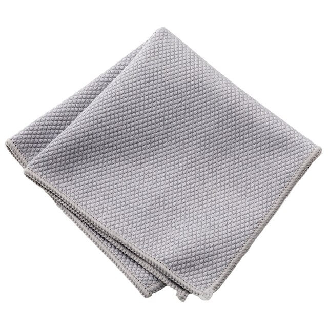 NITORI Khăn Microfiber Lau Kính 2 Cái 34x34x0.1cm Màu Xám Nhạt | BigBuy360 - bigbuy360.vn