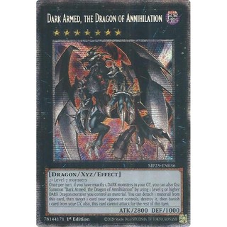 [ Bài Yugioh Chính Hãng ] Dark Armed, the Dragon of Annihilation - MP25-EN036 - Starlight Rare 1st Edition