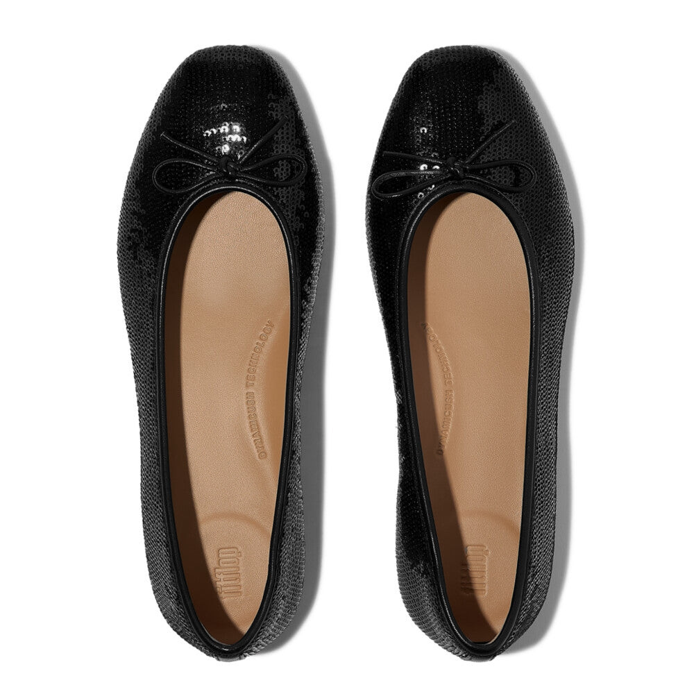 Giày Ballerina Nữ DELICATO BOW SEQUIN BALLET FLATS E3H-001
