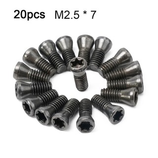 [FUXIN] 20X M2 M2.5 Cho M3 Cho M3.5 M5 Vít Torx Để Thay Thế Lưỡi Dao cacbua Dụng Cụ Tiện CNC