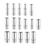 1 Bộ chuyển đổi ổ cắm sâu 3 / 8 inch Đầu cờ lê Ratchet Tool 8-24mm
