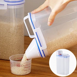 Bảo quản Thùng bột trong suốt có quy mô Xi lanh gạo tiện lợi Gia đình Bột giặt Bình đựng thực phẩm gạo kín