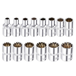 [FUXIN] Đầu ổ cắm ngắn gương 12 điểm 1 / 4 cho bộ chuyển đổi cờ lê Ratchet Torx Bit