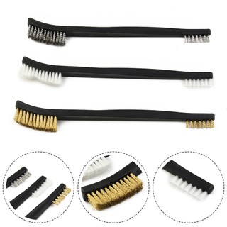 [FUXIN] Bộ 3 Bàn Chải Dây Mini Thép Đồng Nylon Làm Sạch Đánh Bóng Dụng Cụ Rỉ Sét Kim Loại