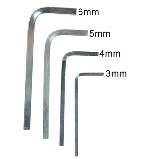 [FUXIN] 4 Cờ lê đầu vuông hình chữ L Chìa khóa vuông Bộ tuốc nơ vít cờ lê 4 điểm 3-6mm