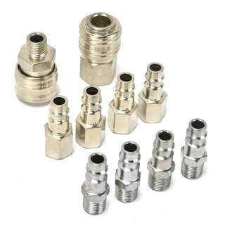 [FUXIN] 10 Bộ kết nối máy nén khí 1 / 4 Đầu nối ống khí khớp nối nhanh