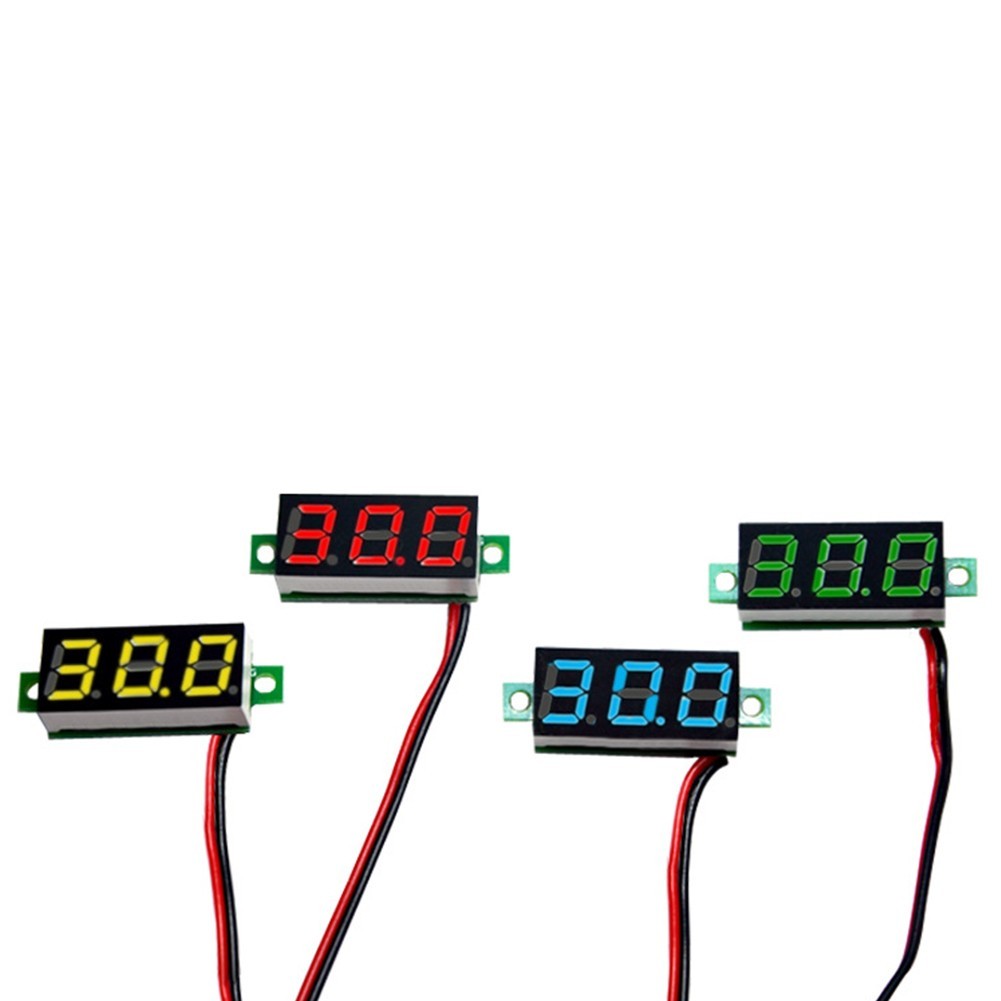 [Smellshi] Vôn kế kỹ thuật số Minimun LED 0,28 inch DC2.5-40V bảo vệ kết nối ngược