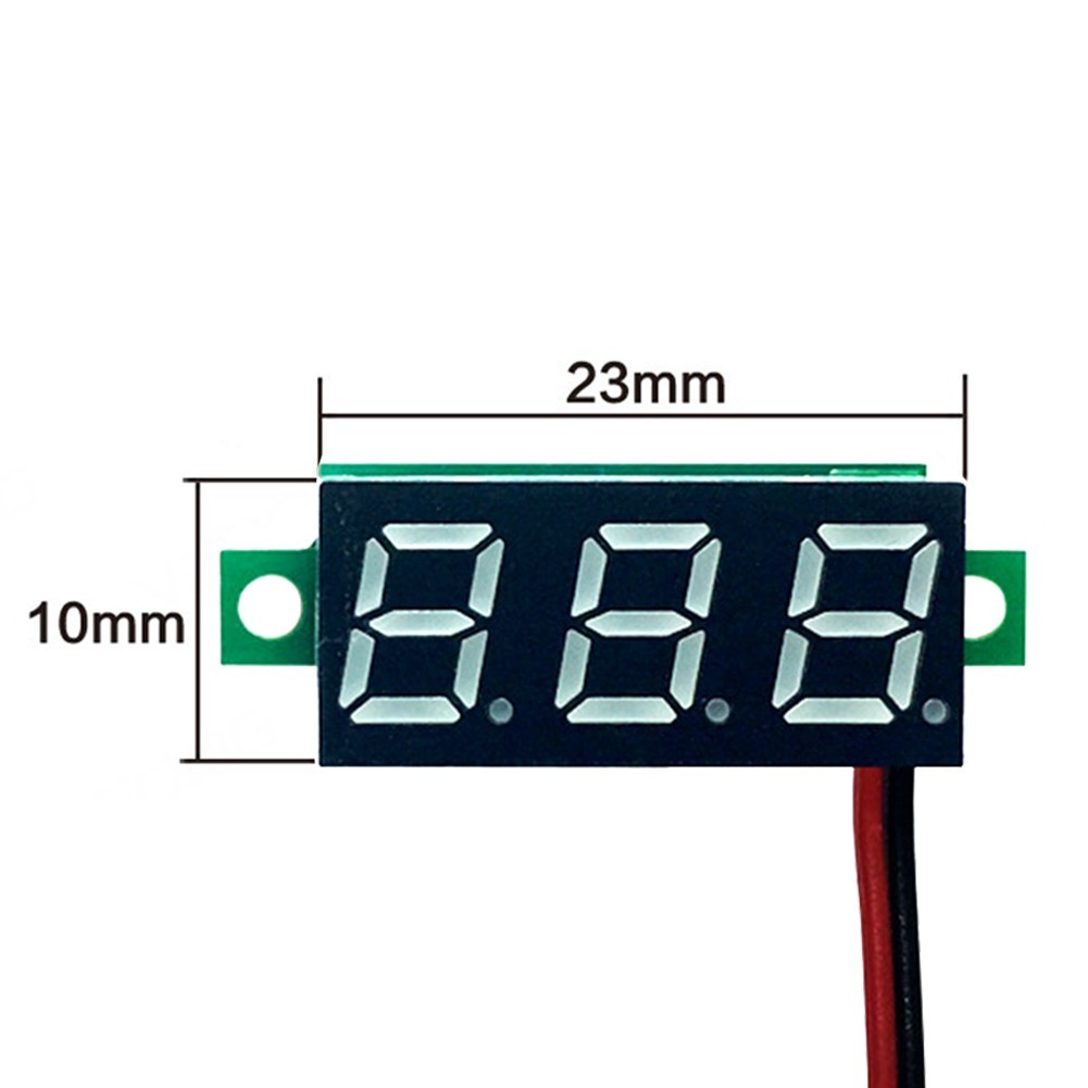 [Smellshi] Vôn kế kỹ thuật số Minimun LED 0,28 inch DC2.5-40V bảo vệ kết nối ngược