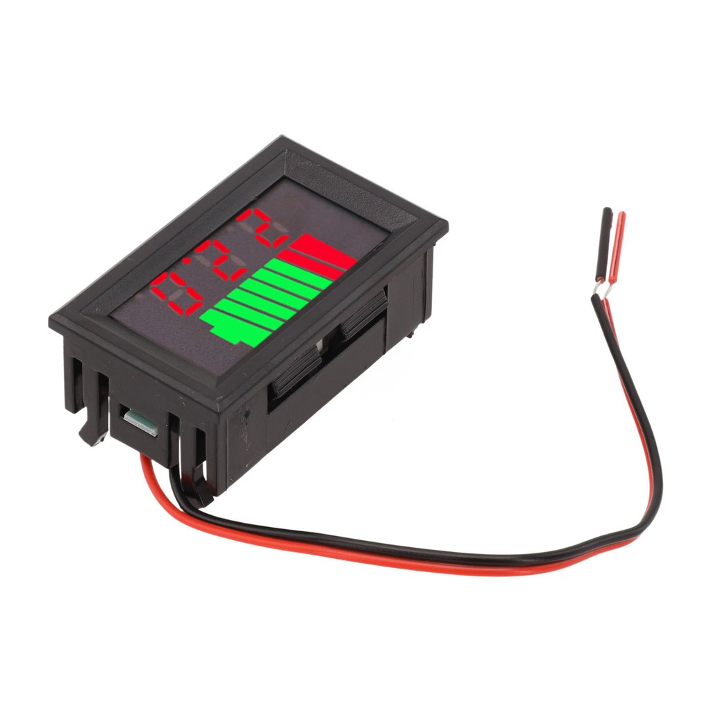[Smellshi] Chỉ báo sạc pin 12-72V Đồng hồ đo dung lượng pin Lithium Màn hình kỹ thuật số