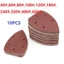 10 CÁI 140 * 90mm 5 Lỗ Giấy Nhám Tam Giác Đĩa Cát Miếng Lót Dụng Cụ Đánh Bóng Điện