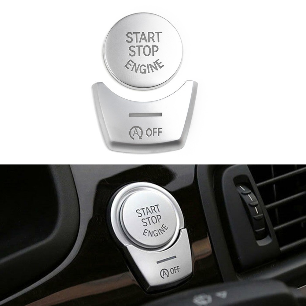 2 chiếc Chrome Engine Start Stop Push Switch Nút Cover cho BMW 5 Series F10 F07