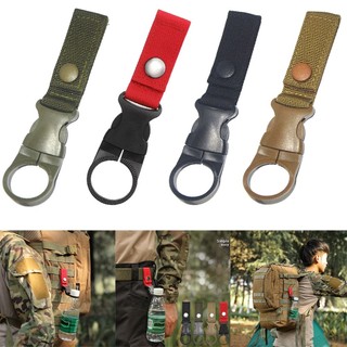 Khóa chai nước tiện lợi cho cắm trại, hanger vải nylon bền bỉ, dễ dàng móc và treo chai nước