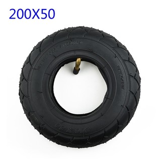 Lốp cao su & ống trong 200x50 8'', chất lượng cao, phù hợp xe tay ga điện