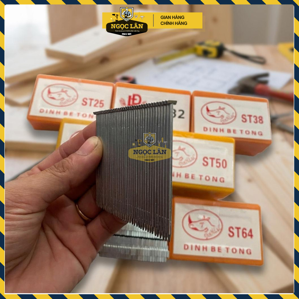 Đinh Nạp Máy Bắn Bê Tông Đinh Lực ST18 - ST25 - ST32 - ST38 - ST45 - ST50 - ST64 Hộp 722 Đinh