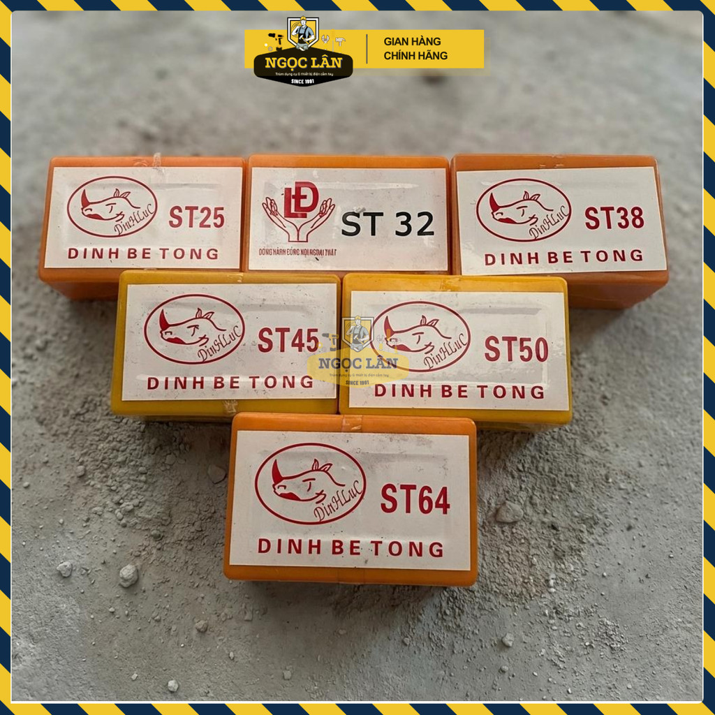 Đinh Nạp Máy Bắn Bê Tông Đinh Lực ST18 - ST25 - ST32 - ST38 - ST45 - ST50 - ST64 Hộp 722 Đinh