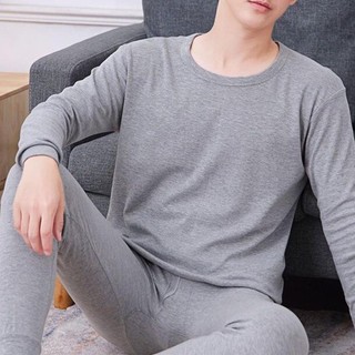 [FUXIN] Bộ đồ lót, quần áo len và áo lót nam màu trơn