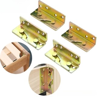 [MÀU SẮC] Đầu nối cố định khung giường hạng nặng 4x cho bản lề nội thất bằng gỗ