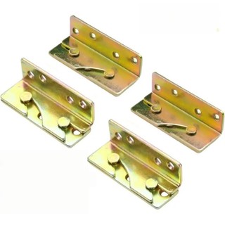 [MÀU SẮC] Đầu nối cố định khung giường hạng nặng 4x cho bản lề nội thất bằng gỗ