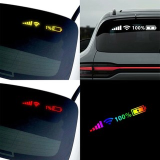 ⚡GIẢM GIÁ LỚN⚡Wifi Mức Pin Tín Hiệu Xe Vinyl Phản Quang Dán Vui Đề Can Trở Lại 25cm