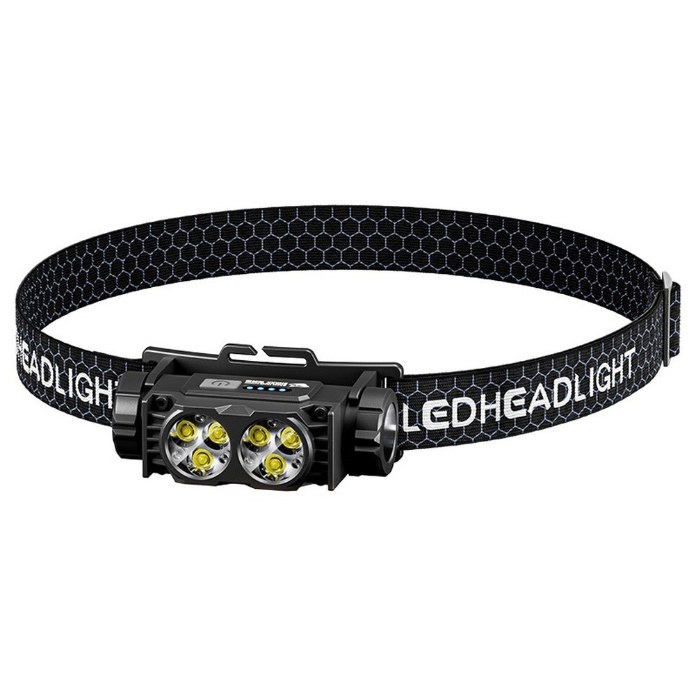 Đèn pha LED kép sạc lại, 3 chế độ điều chỉnh - Perfect cho cắm trại và đi bộ đường dài