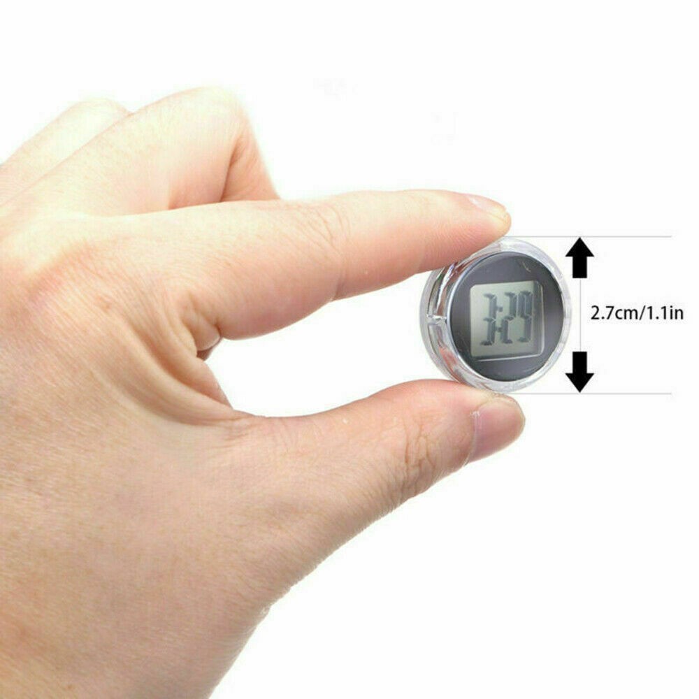 Đất-vn ❤️1PC Chống Thấm Nước Cho Đồng Hồ Kỹ Thuật Số Mini Dính Cho Xe Máy