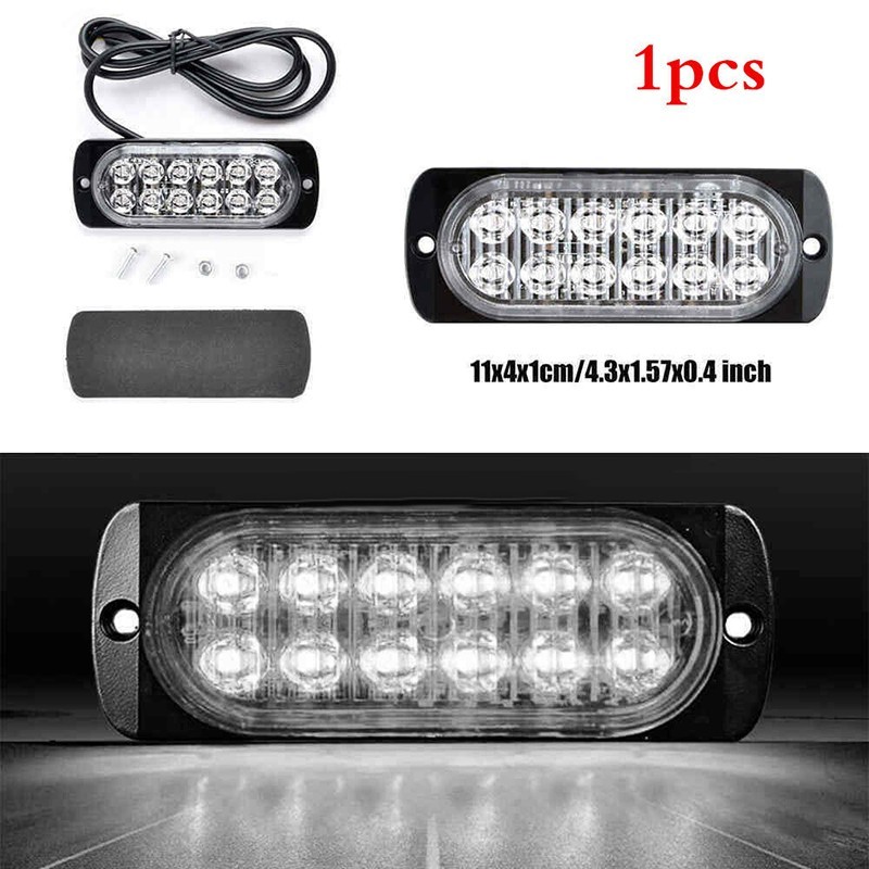 ⚡GIẢM GIÁ LỚN⚡DC 12V 36W Trắng 12LED Xe Tải An Toàn Cho Khẩn Cấp Luôn Sáng Đèn