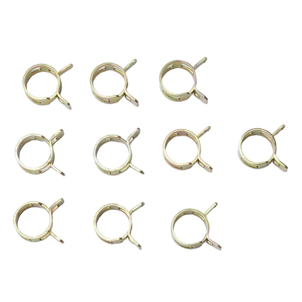⚡GIẢM GIÁ LỚN⚡10PC Lò Xo Với Kẹp Ống Nhiên Liệu Ống Silicon Có Thể Tái Sử Dụng Tùy Chọn Kẹp Ống 5-16mm
