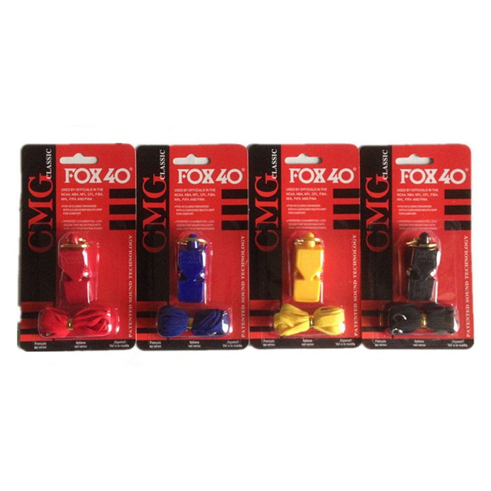 Còi FOX 40 High dB Pro kèm dây đeo, phù hợp trọng tài bóng đá
